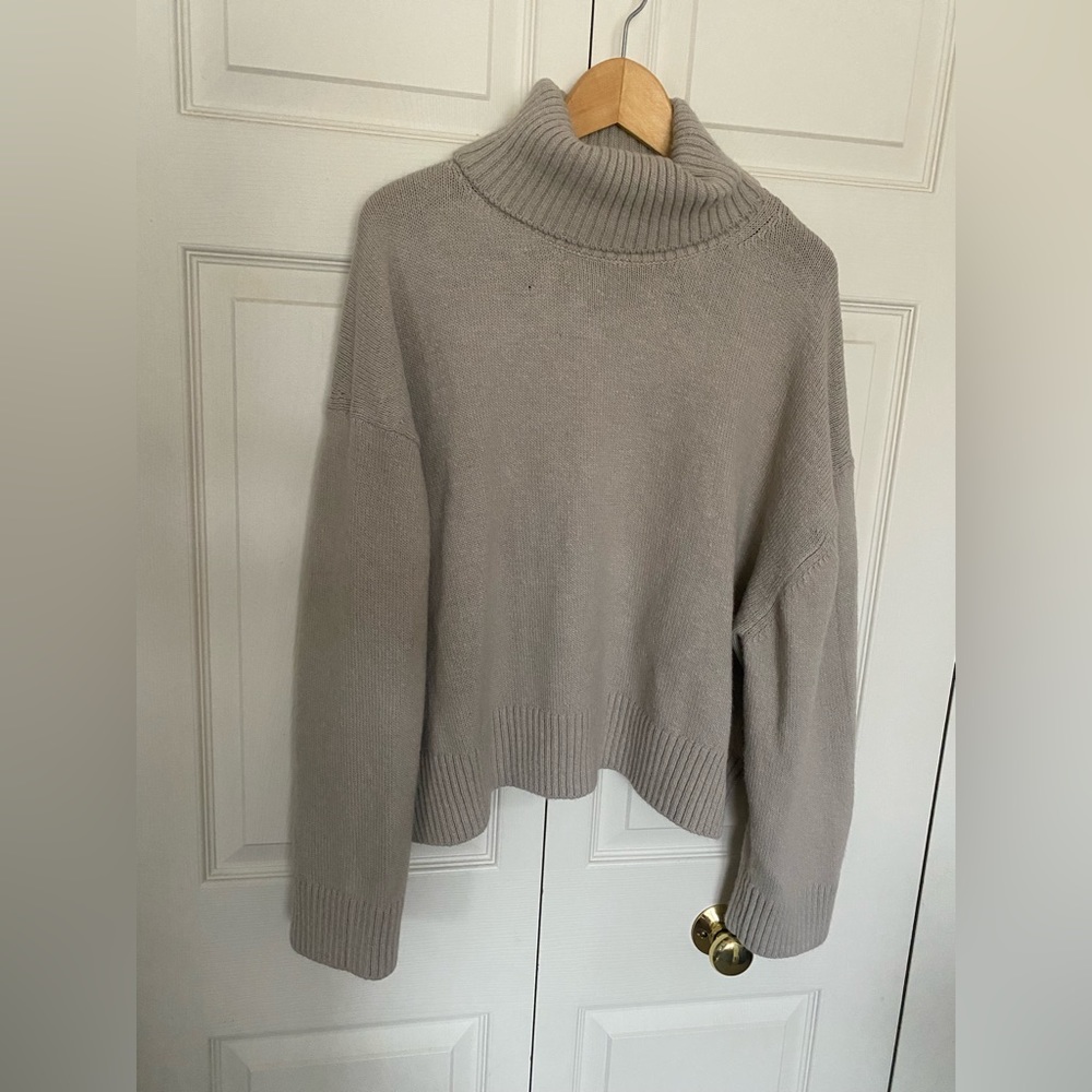 Oversized turtleneck sweater